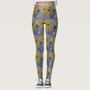 Leggings Piernas de girasoles amarillos