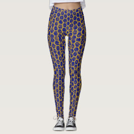 Leggings Piernas de Honeycomb azul
