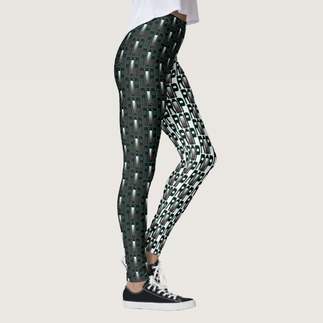Leggings Piernas de impresión completa de la batería RIP (Derecha)