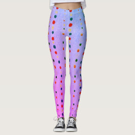 Leggings Piernas de impresión de bloques de madera azul jap