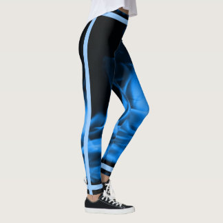Leggings Piernas de la llama azul de zafiro
