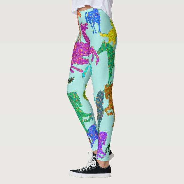Leggings Piernas de los caballos de arco iris (Izquierda)