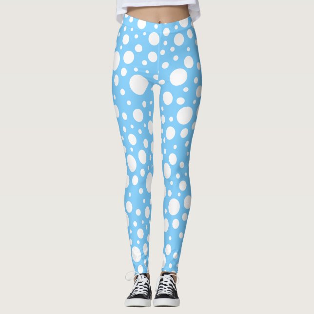 Leggings Piernas de los puntos azules (Anverso)