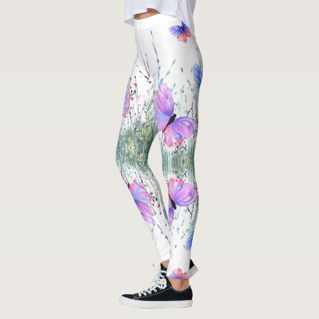 Leggings Piernas de mariposas de primavera (Izquierda)
