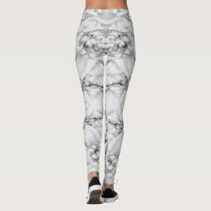 Leggings Piernas de mármol blanco negro