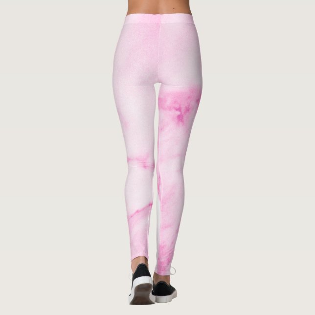 Leggings Piernas de mármol rosa (Reverso)