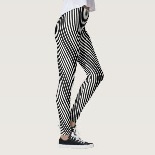 Leggings Piernas de mujeres con franjas negras
