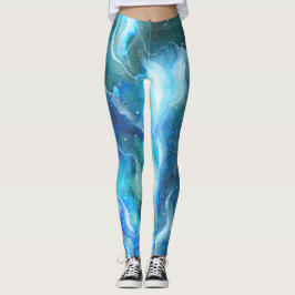 Leggings Piernas de nebulosa azul