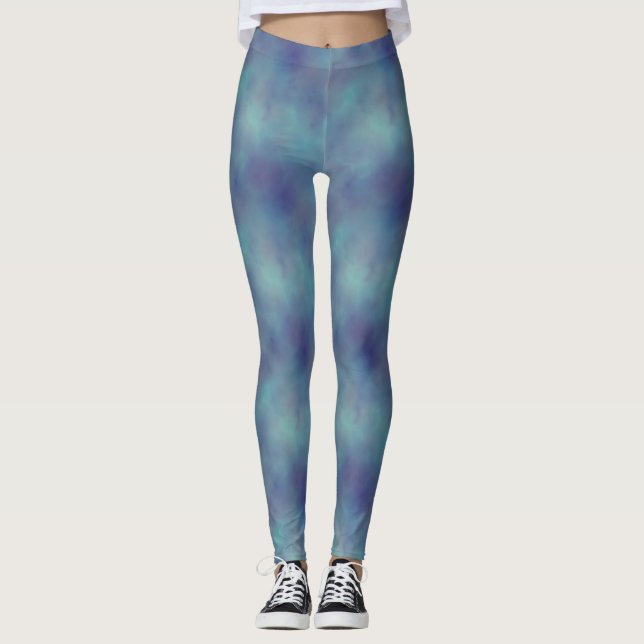 Leggings piernas de nubes azules (Anverso)