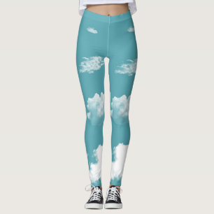 Leggings Piernas de nubes blancas