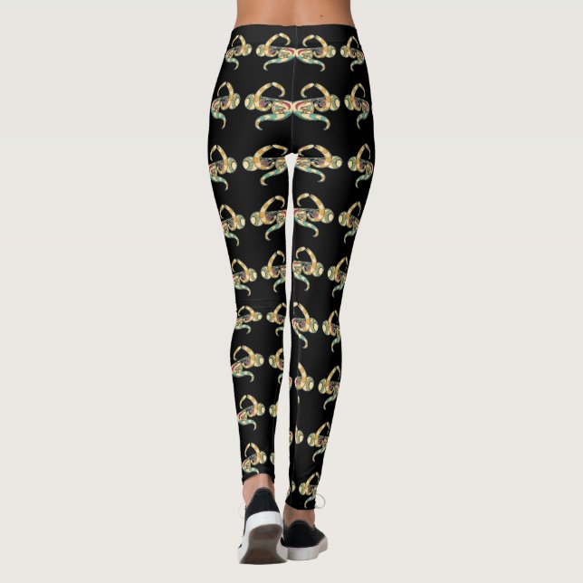 Leggings piernas de ojos armados (Reverso)