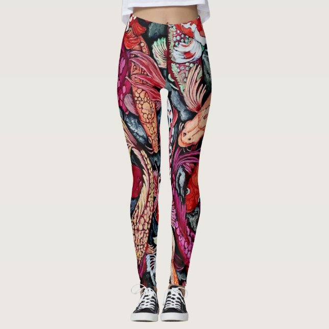 Leggings Piernas de pescado Koi (Anverso)