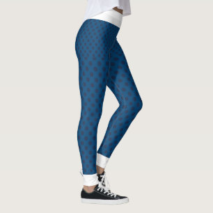 Leggings Piernas de punto azul de alto desgaste