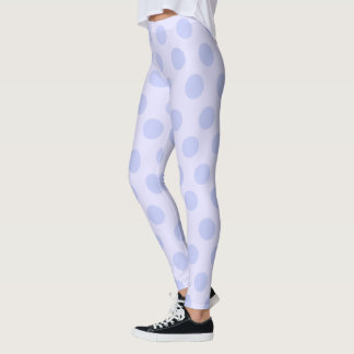 Leggings Piernas de puntos de Polka azul