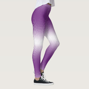 Leggings Piernas de puntos gradientes púrpura