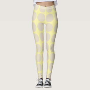 Leggings Piernas de puntos neutrales de crema de marfil
