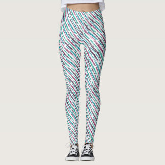 Leggings Piernas de rayas de flauta