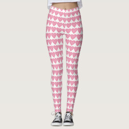 Leggings Piernas de San Valentín en el corazón rosado