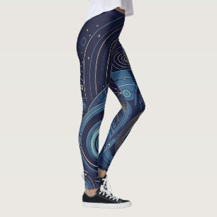Leggings Piernas de Swirl Celestiales