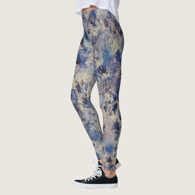 Leggings Piernas de Swirls Azules (Izquierda)