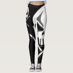 Leggings Piernas de tambor Metalizado pesadas Rock & Roll L