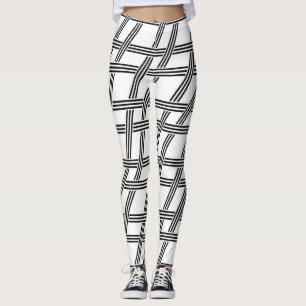 Leggings piernas de tejido de rayas