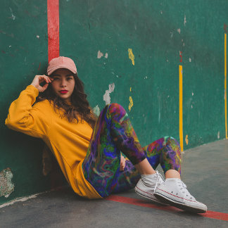 Leggings Piernas de tinta de grunge oleosa