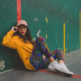 Leggings Piernas de tinta de grunge oleosa