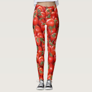 Leggings Piernas de tomates de vino rojo