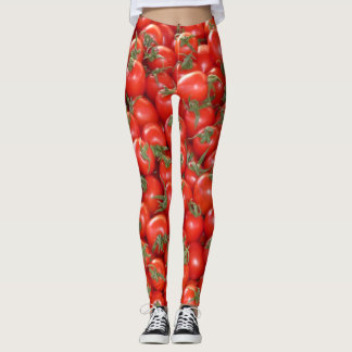 Leggings Piernas de tomates de vino rojo
