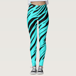 Leggings Piernas de yoga de barrido negro y azul