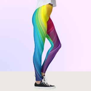 Leggings Piernas del arcoiris Coloridas Bañeras de yoga