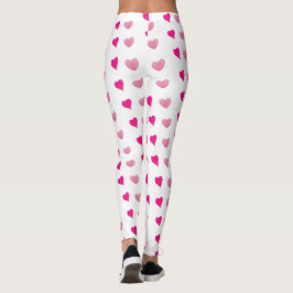 Leggings Piernas del corazón blanco