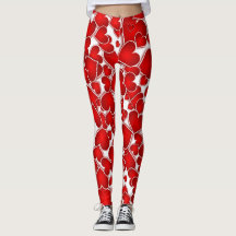 Piernas del corazón rojo