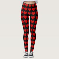 Piernas del corazón rojo