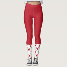 Piernas del corazón rojo