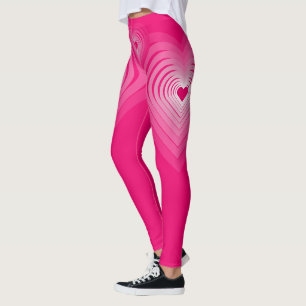 Leggings Piernas del corazón rosado