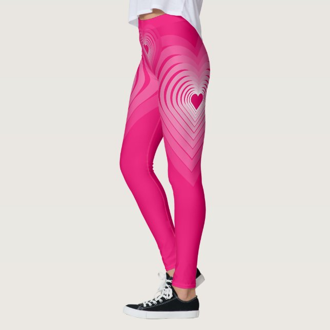 Leggings Piernas del corazón rosado (Izquierda)