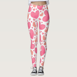 Leggings Piernas del corazón rosado