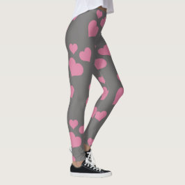 Leggings Piernas del corazón rosado
