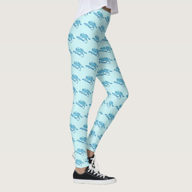 Leggings Piernas del lobo azul (Derecha)