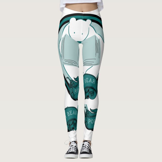 Leggings Piernas del osito de abanico (Anverso)