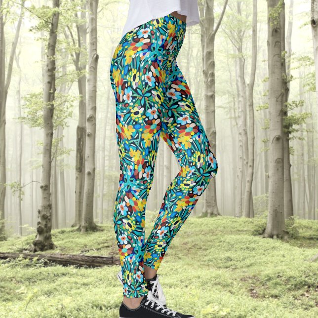 Leggings Piernas del patrón de Fiesta Petal (Subido por el creador)