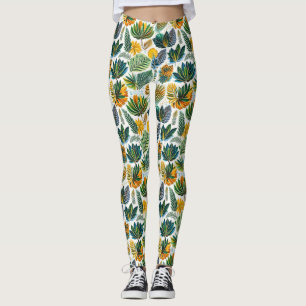 Leggings Piernas del patrón de flor