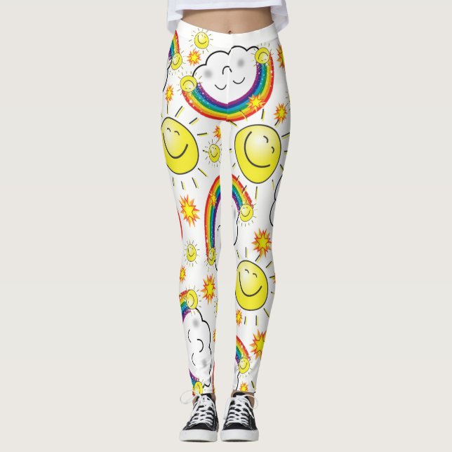 Leggings Piernas del sol arcoiris (Anverso)