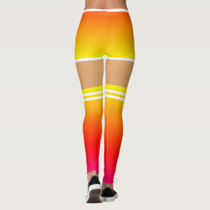 Leggings Piernas deportivas falseadas y sobre calcetines de