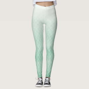 Leggings Piernas escalonadas de sirena verde
