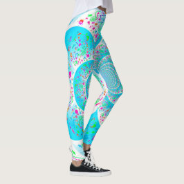 Leggings Piernas espirales azules