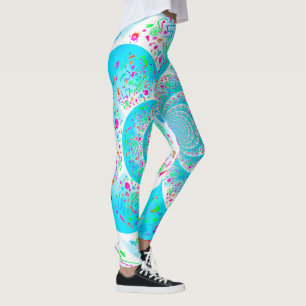 Leggings Piernas espirales azules