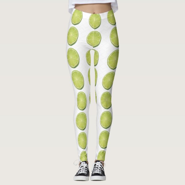 Leggings Piernas - Lime Slice (Anverso)